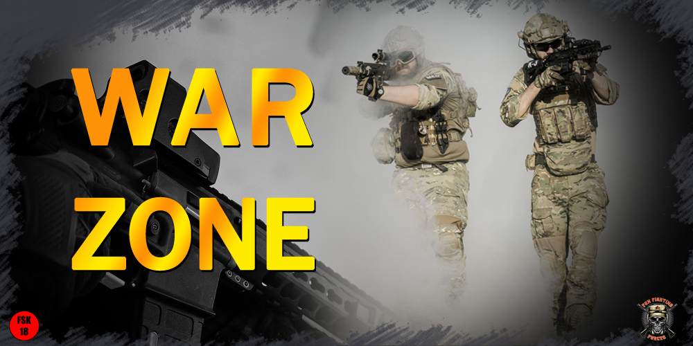 Warzone 2026 das Real Life Action Gaming Event. Erleben deine Shooter im echten Leben. Gespielt in München bei Fun Fighting Forces mit Outdoor Lasertag Technik